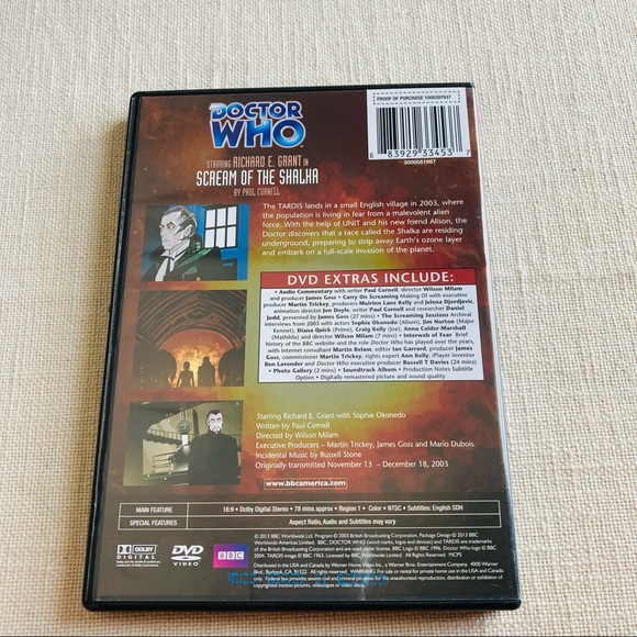 Doctor Who Scream of the Shalka DVD - Picture 3 of 6